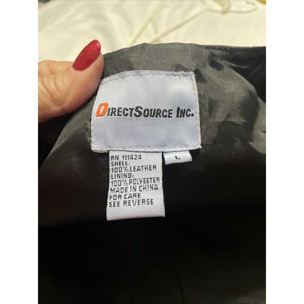 Direct Source Inc Men's Patchwork Leather Vest Si… - image 8